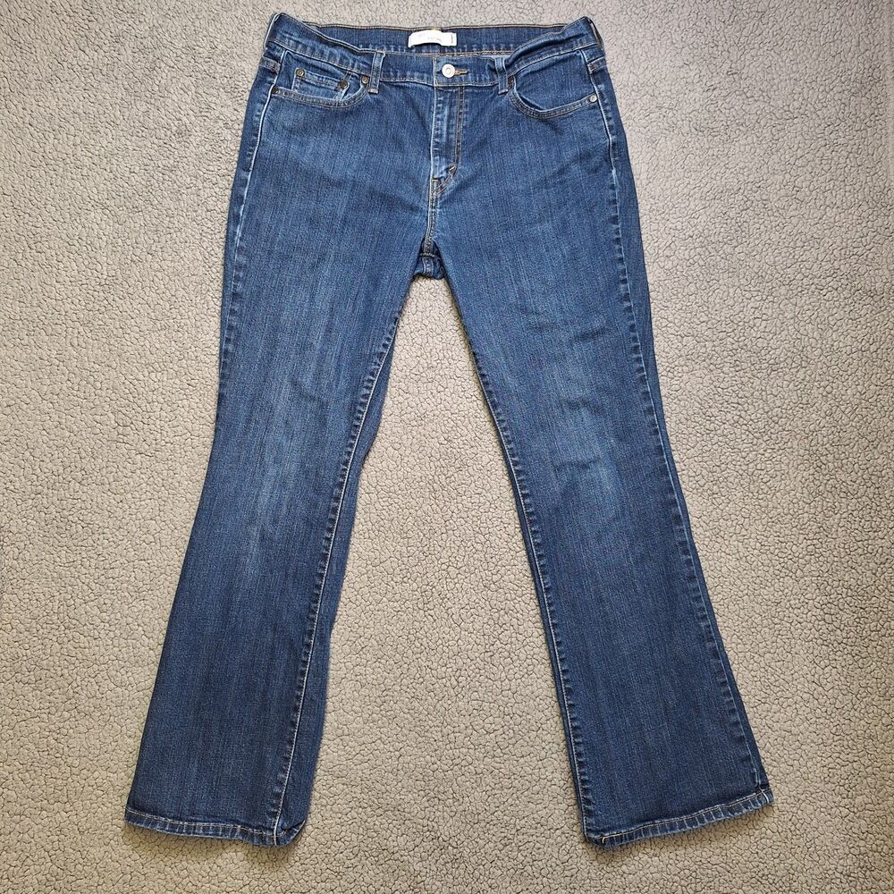 Levis 515 Jeans Women's Size 14 Medium (35x30) Bootcut Denim Blue Work